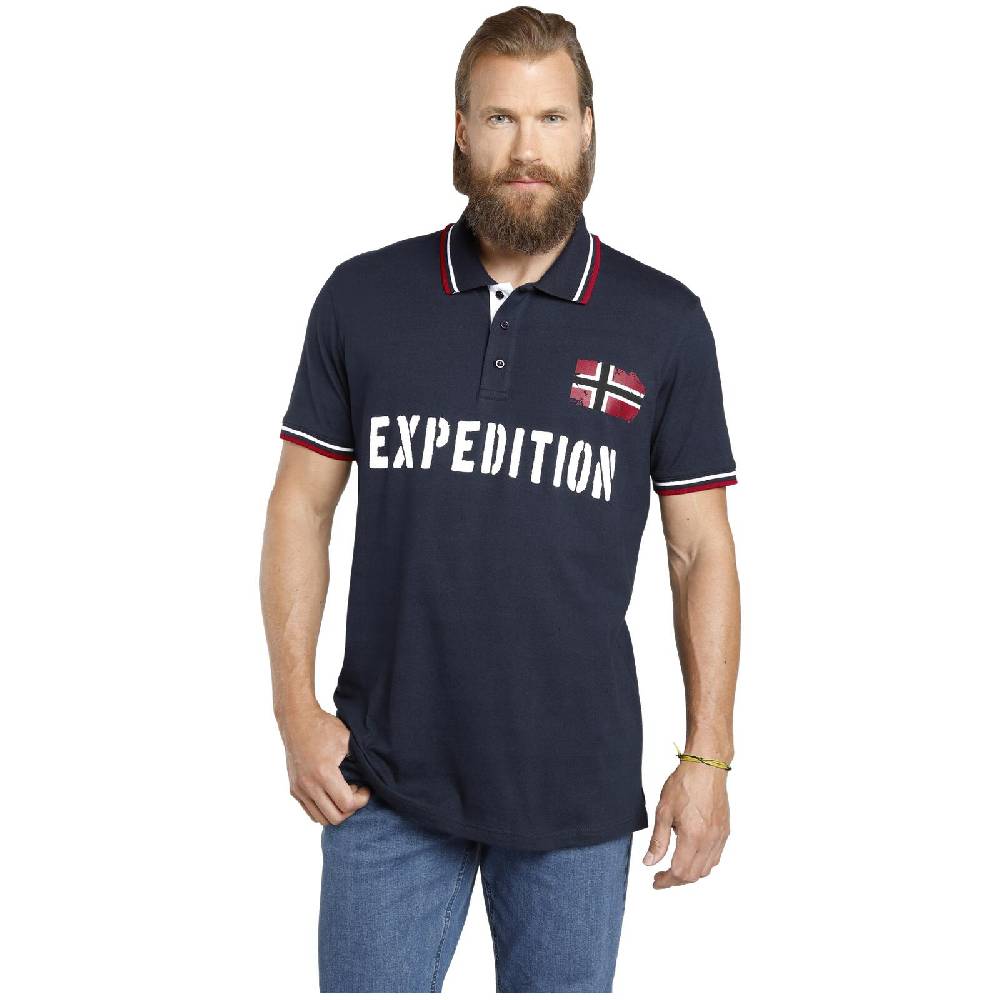 Jan Vanderstorm Doppelpack Poloshirt JOHAN weiß dunkelblau Auslauf