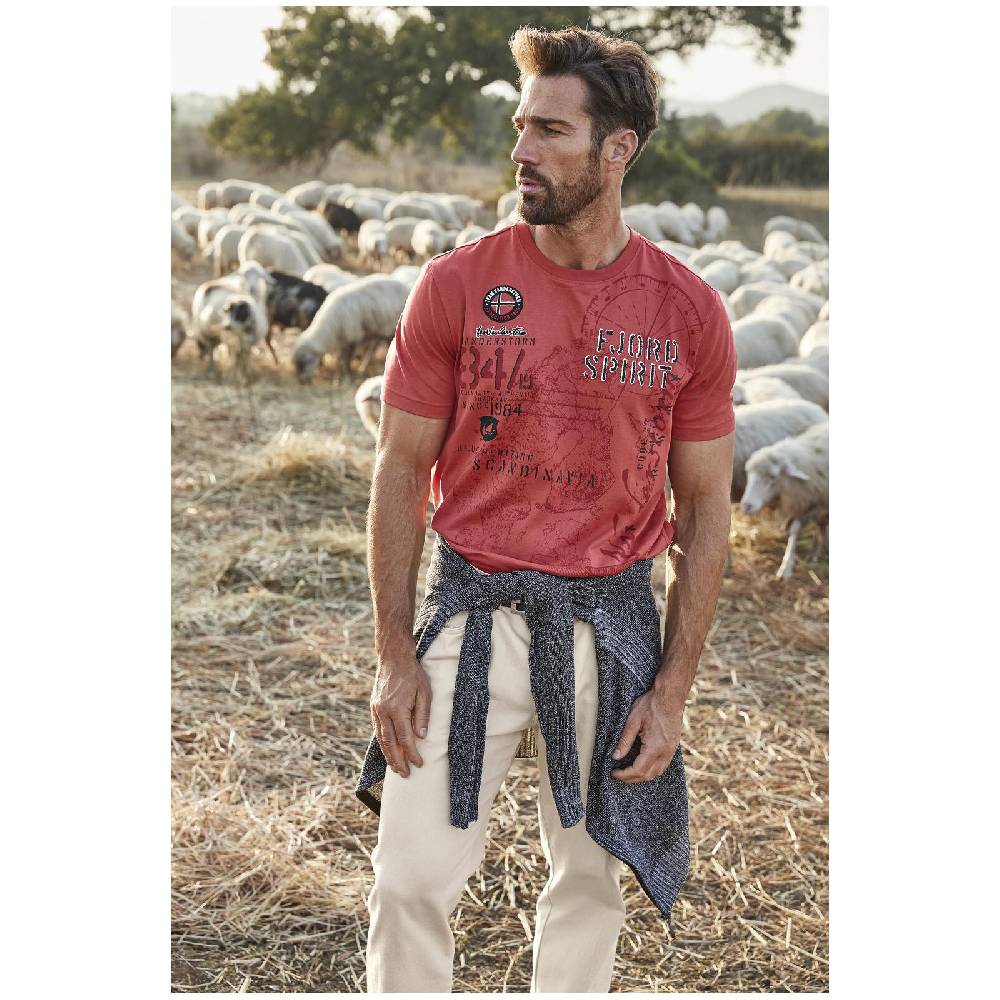 Jan Vanderstorm T-Shirt DOMINIK rot Angebote