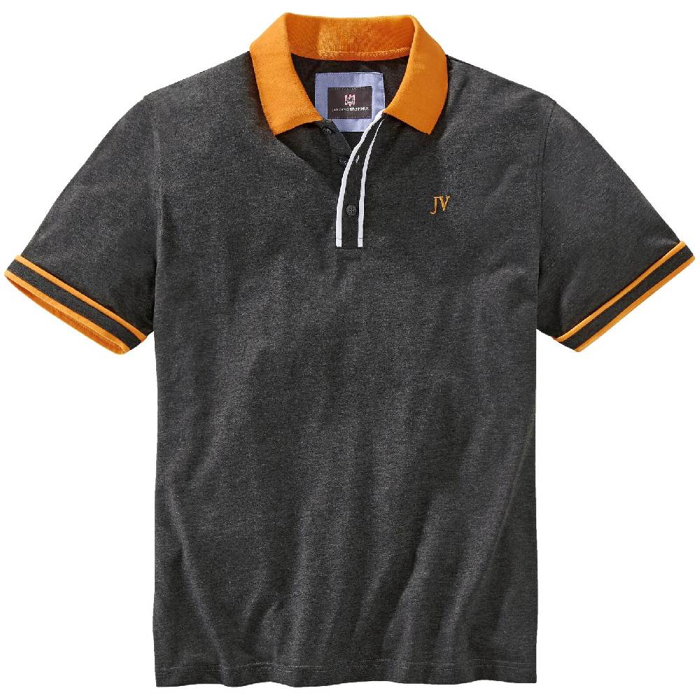 Jan Vanderstorm Poloshirt ISFRIED dunkelgrau melange Günstiger Verkauf