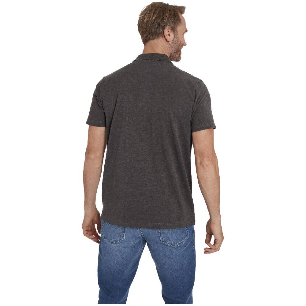 Jan Vanderstorm Poloshirt NISSE dunkelgrau melange Meist gekauft