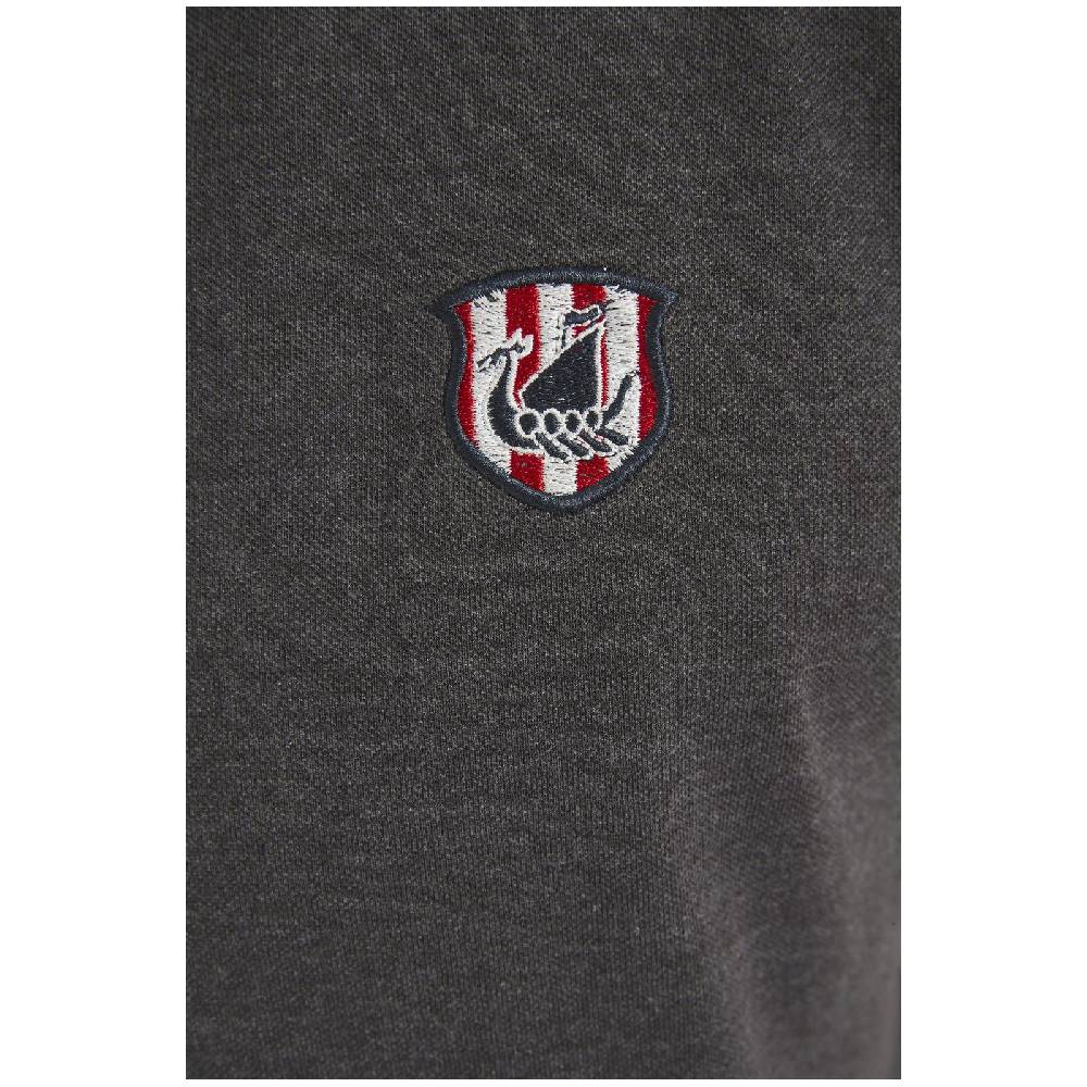Jan Vanderstorm Poloshirt NISSE dunkelgrau melange Meist gekauft