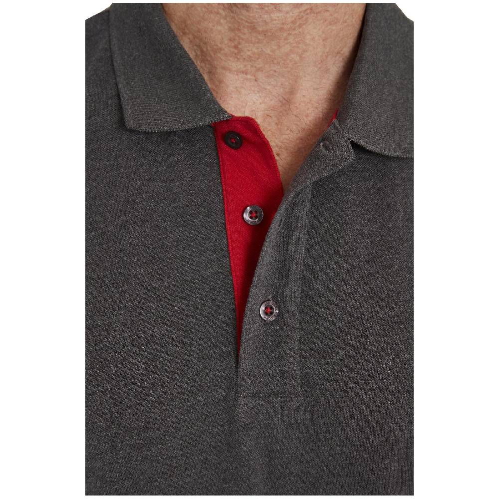 Jan Vanderstorm Poloshirt NISSE dunkelgrau melange Meist gekauft