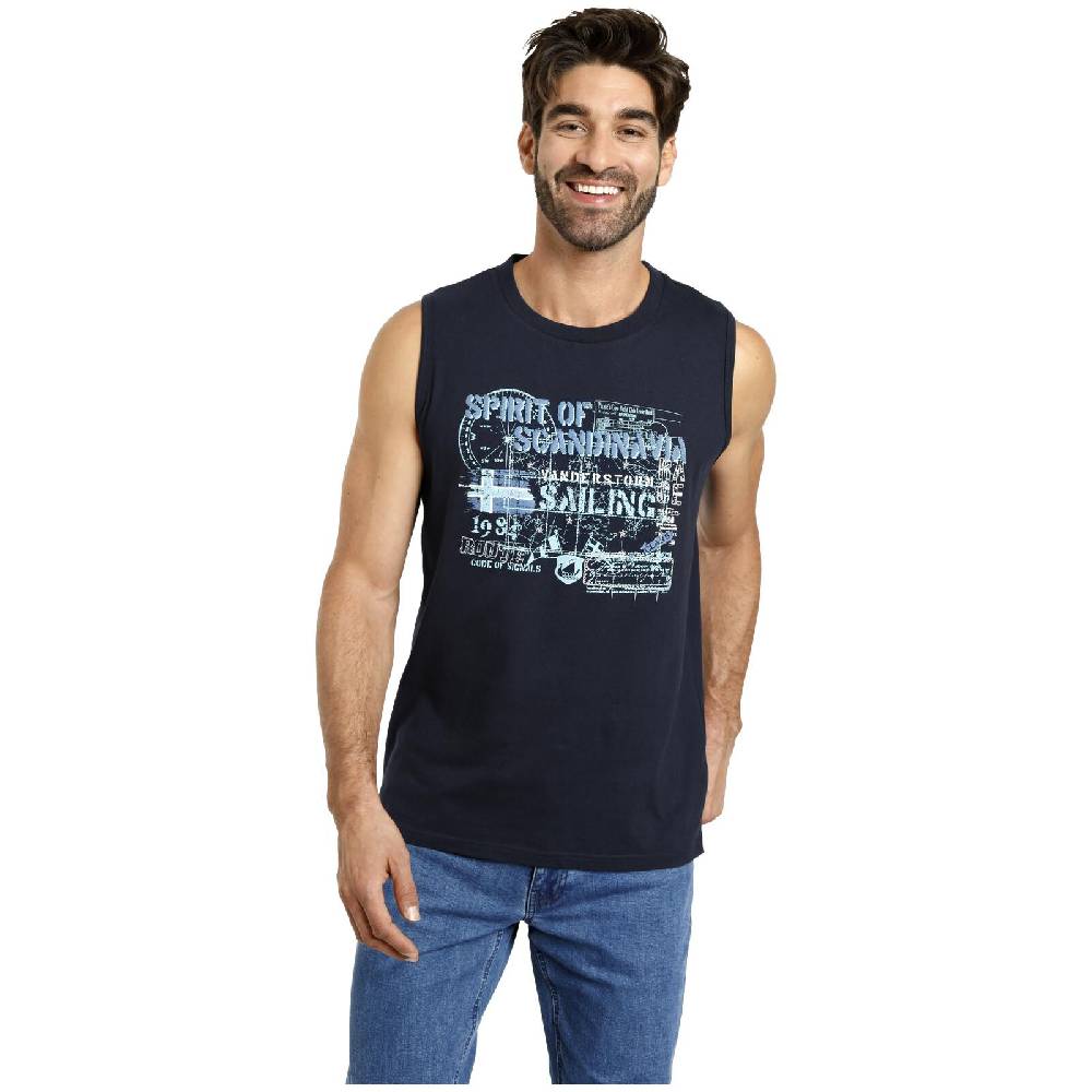 Jan Vanderstorm Doppelpack Tanktop LENNY blau Angebote