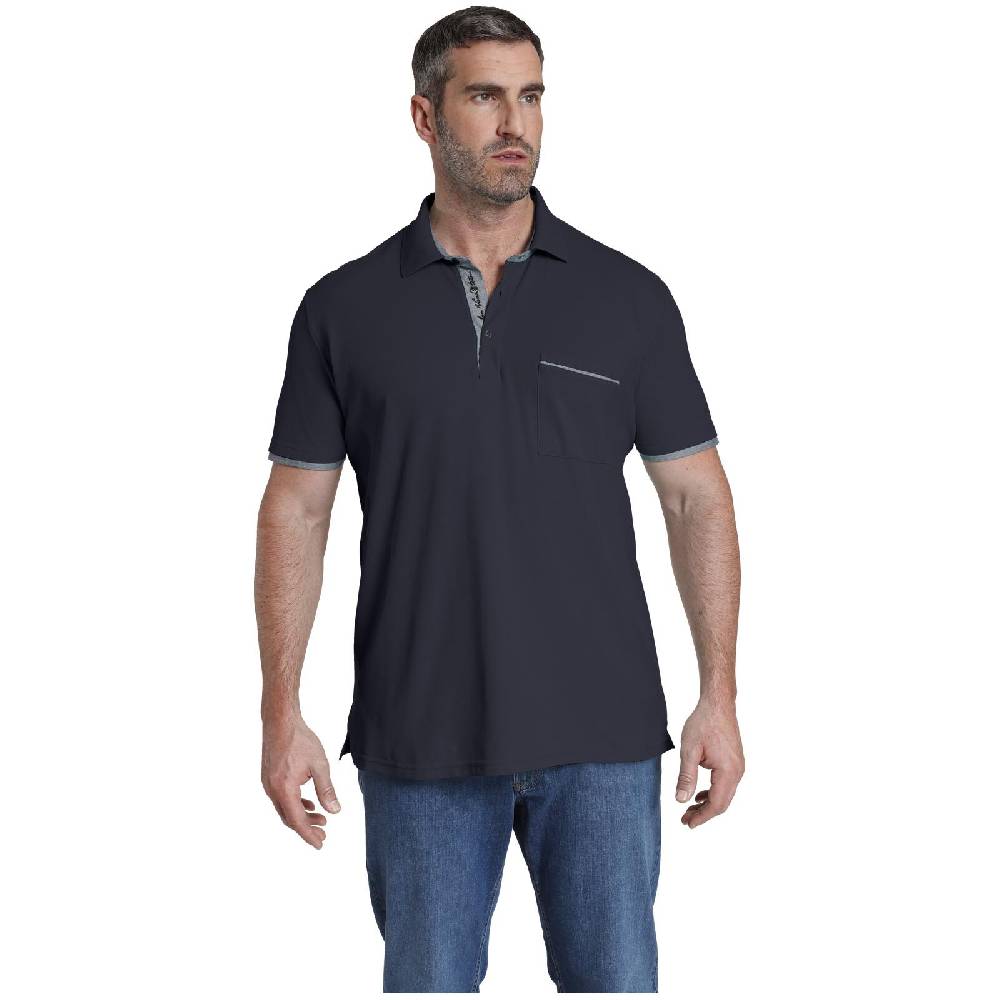 Jan Vanderstorm Poloshirt MELKER dunkelblau Verkauf