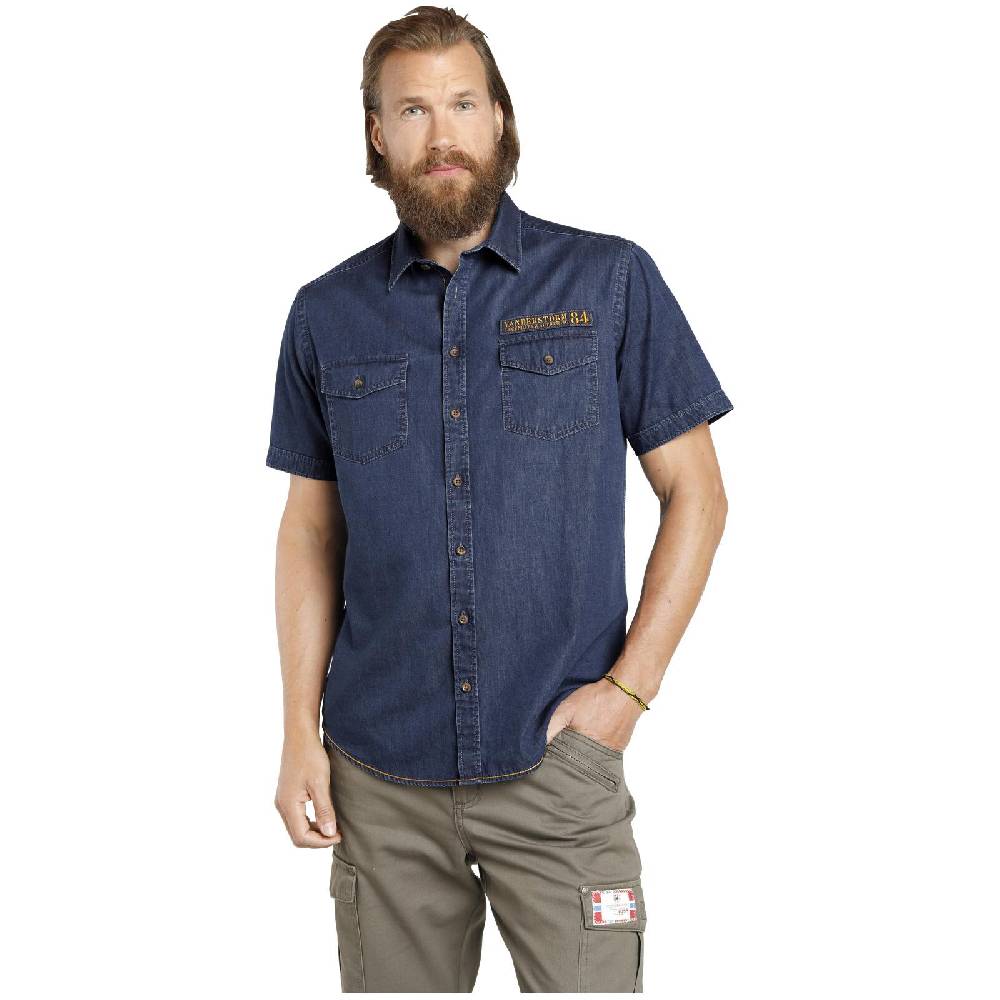 Jan Vanderstorm Jeanshemd JOAR blau Günstiger Verkauf