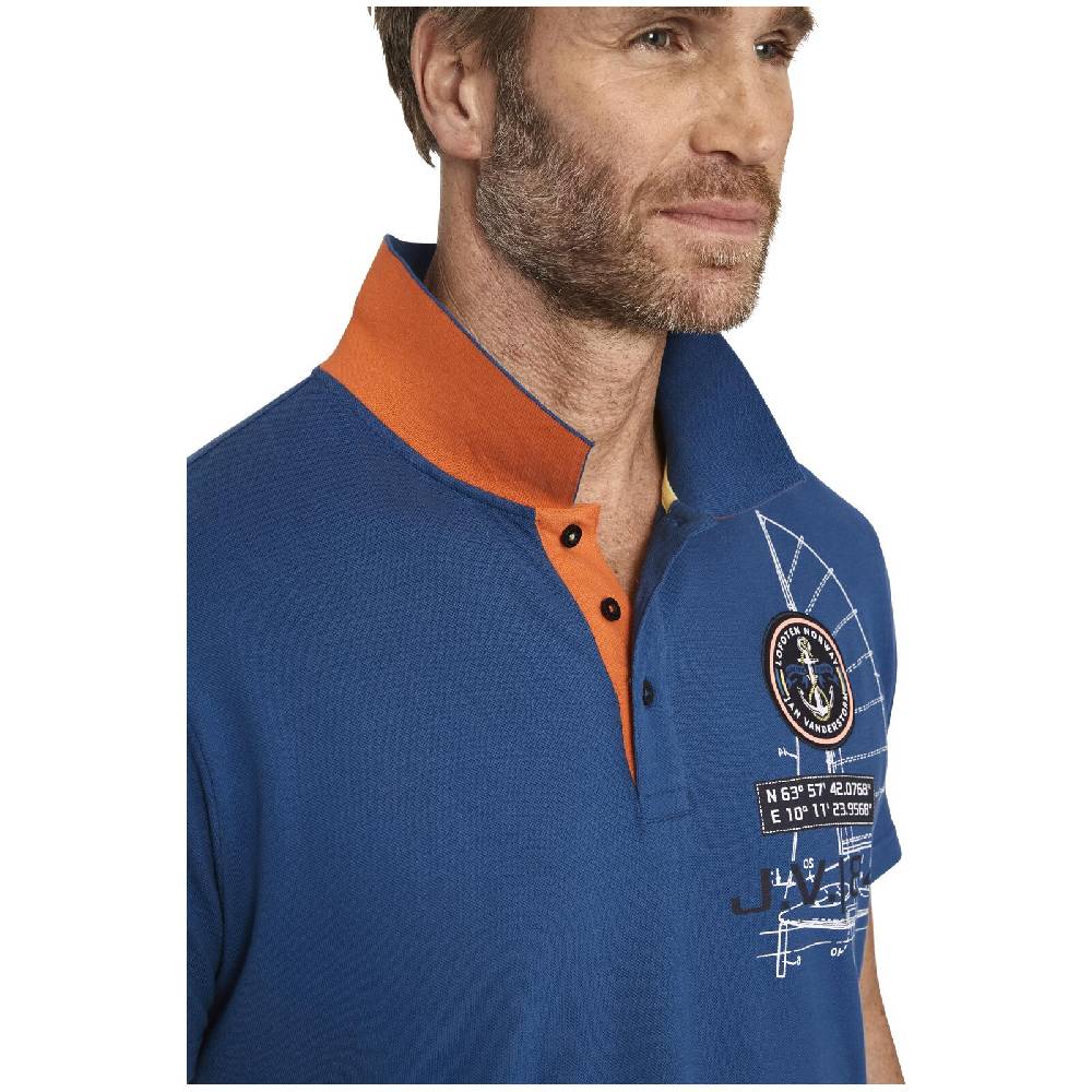Jan Vanderstorm Poloshirt NICCO royal blau Meist gekauft