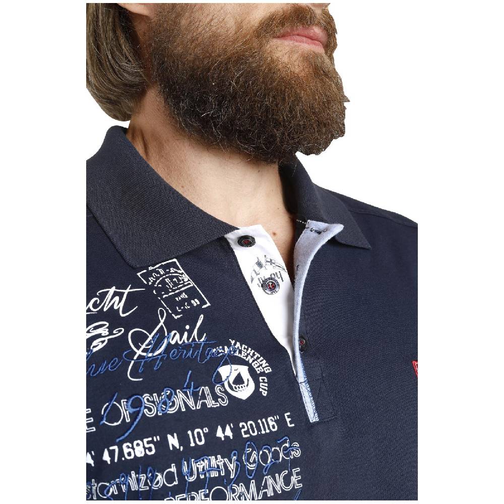 Jan Vanderstorm Poloshirt JANO dunkelblau Outlet