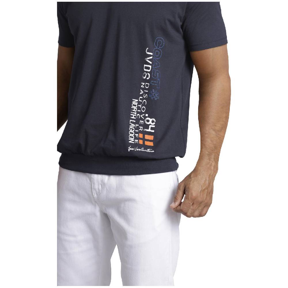 Jan Vanderstorm T-Shirt GILBRECHT dunkelblau Verkauf