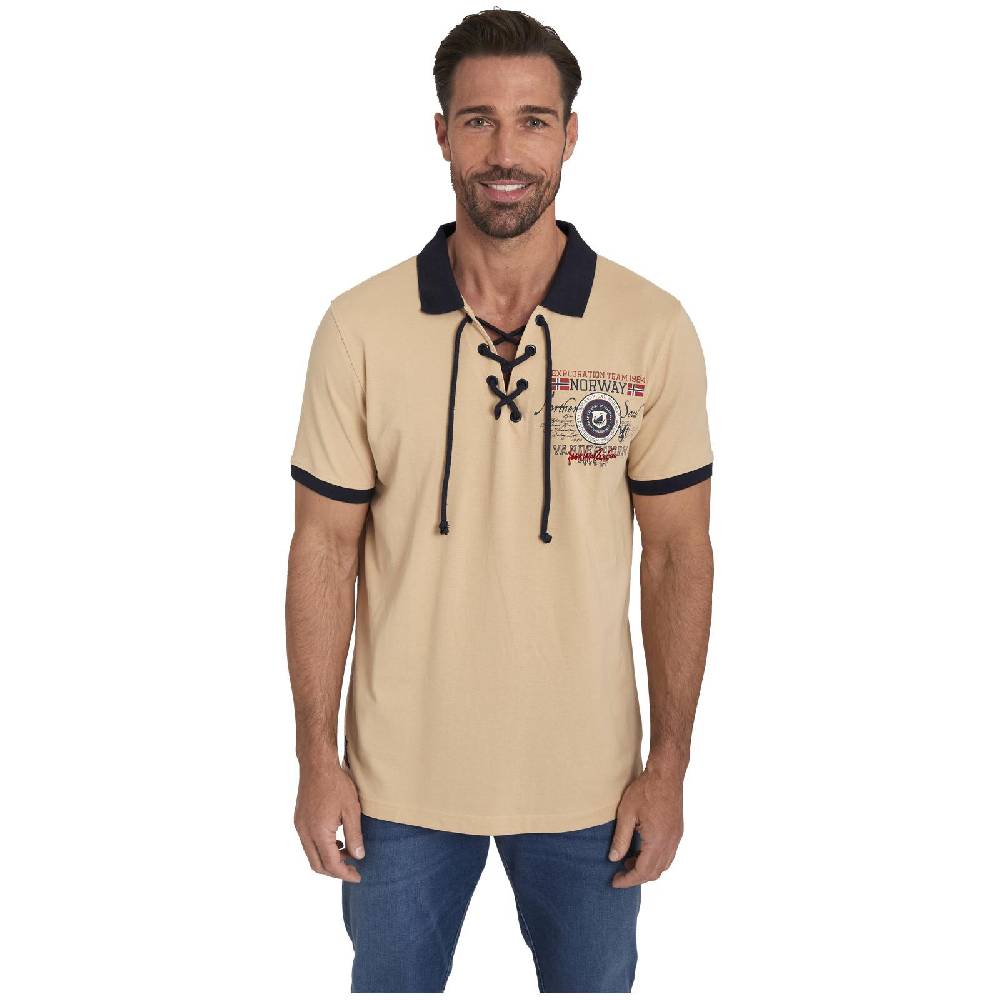 Jan Vanderstorm Doppelpack Poloshirt ELJAR beige hellrot Angebote