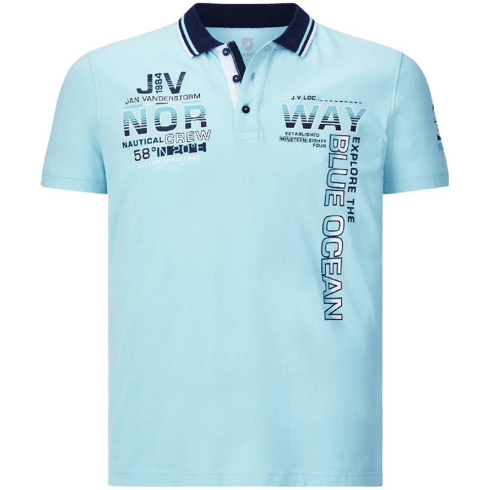 Jan Vanderstorm Poloshirt JERKER türkis