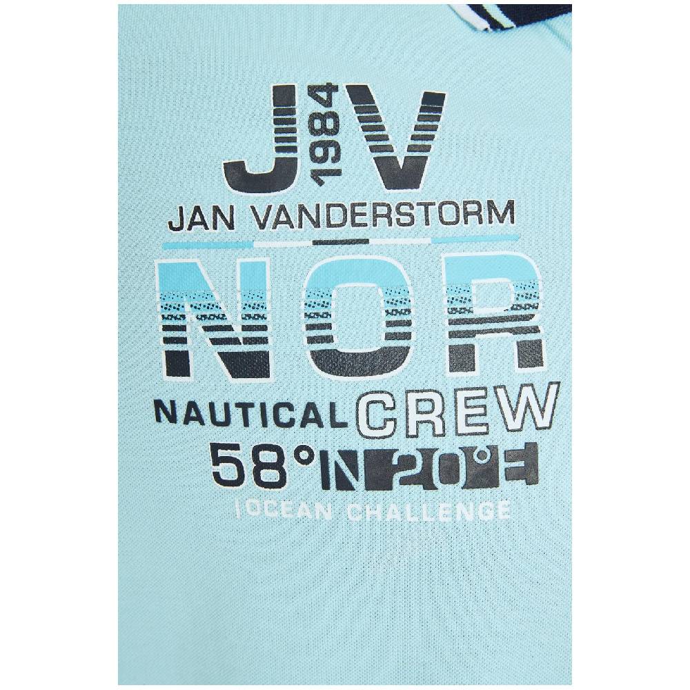 Jan Vanderstorm Poloshirt JERKER türkis im Angebot