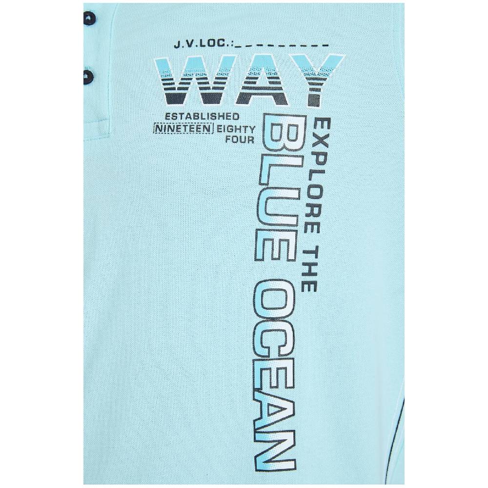 Jan Vanderstorm Poloshirt JERKER türkis im Angebot