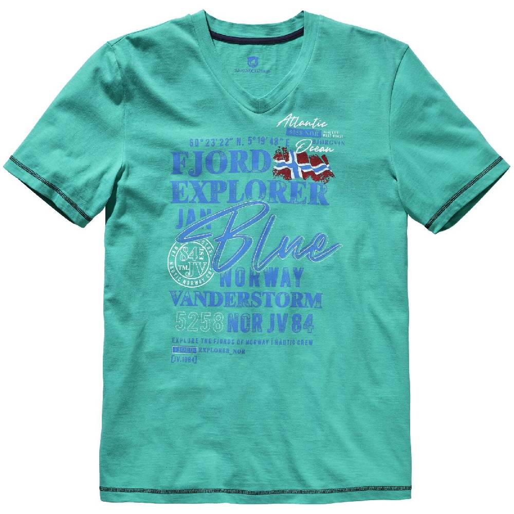 Jan Vanderstorm T-Shirt NORDGER grün Günstiger Verkauf