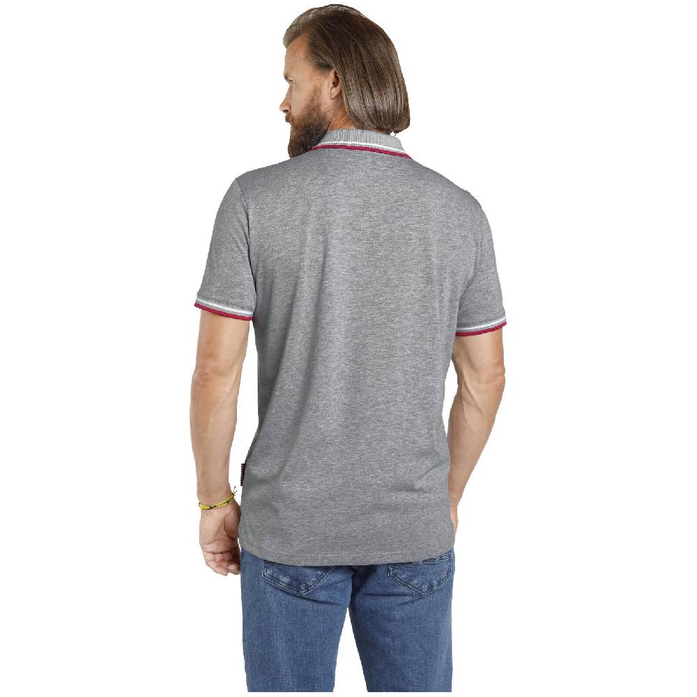Jan Vanderstorm Doppelpack Poloshirt JOHAN weiß grau Auslauf