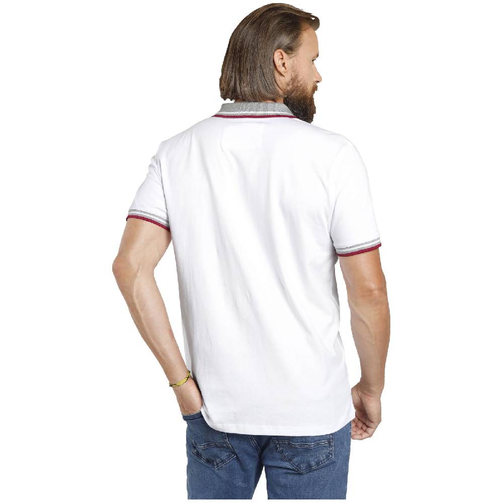 Jan Vanderstorm Doppelpack Poloshirt JOHAN weiß grau Auslauf