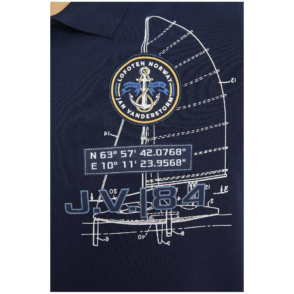 Jan Vanderstorm Poloshirt NICCO dunkelblau im Angebot