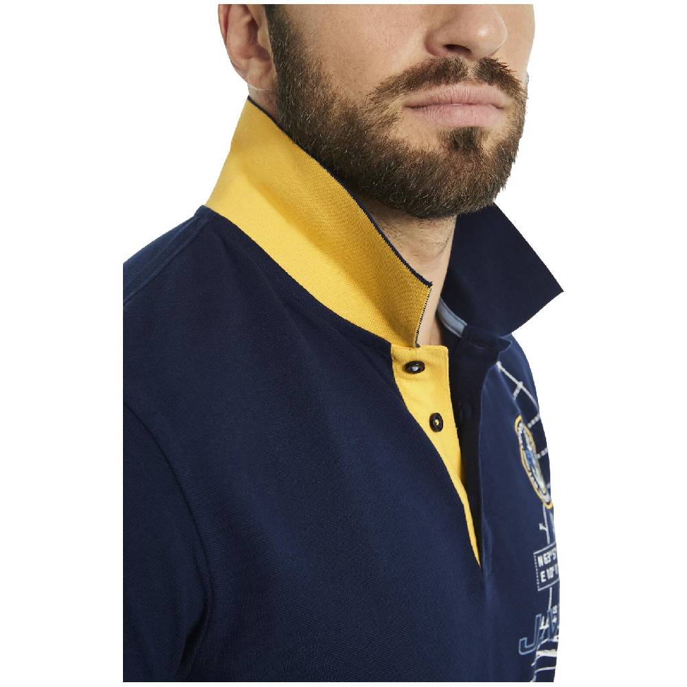 Jan Vanderstorm Poloshirt NICCO dunkelblau im Angebot