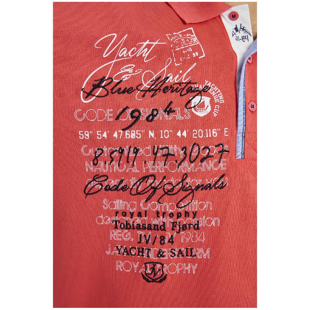 Jan Vanderstorm Poloshirt JANO dunkelorange Günstiger Verkauf