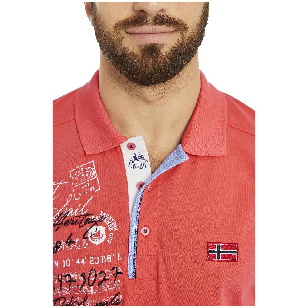 Jan Vanderstorm Poloshirt JANO dunkelorange Günstiger Verkauf