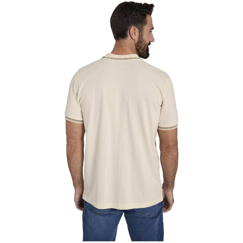 Jan Vanderstorm Doppelpack Poloshirt BERAU wollweiß khaki Meist gekauft