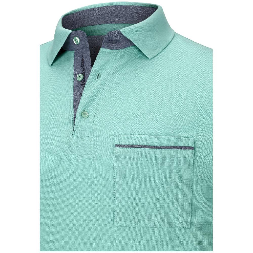 Jan Vanderstorm Poloshirt MELKER türkis Outlet