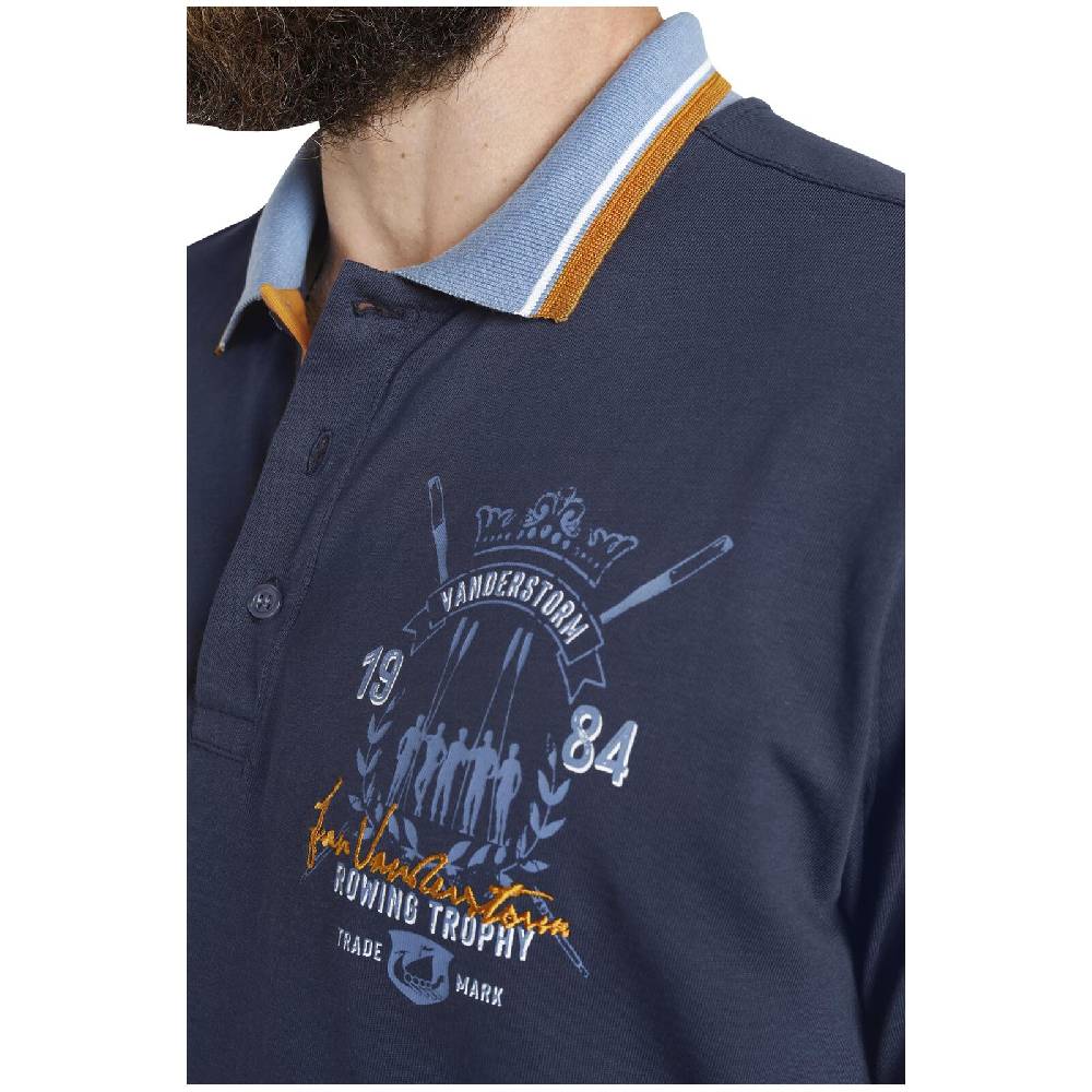 Jan Vanderstorm Poloshirt ORVAR dunkelblau im Angebot