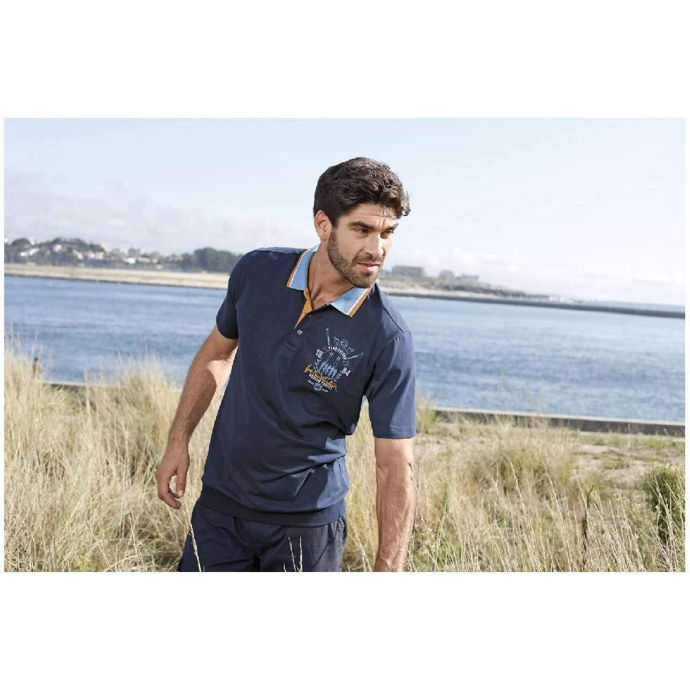 Jan Vanderstorm Poloshirt ORVAR dunkelblau im Angebot