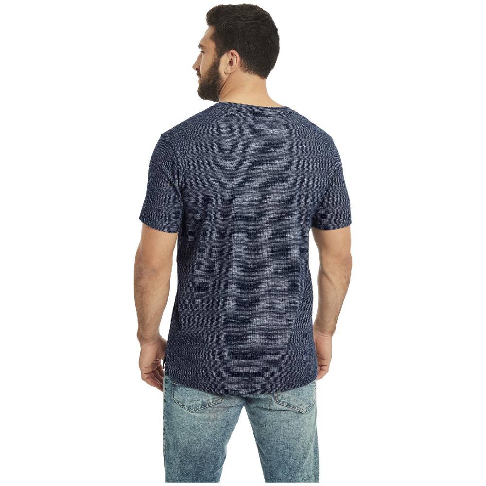 Jan Vanderstorm T-Shirt BENKT dunkelblau melange Fabrikverkauf