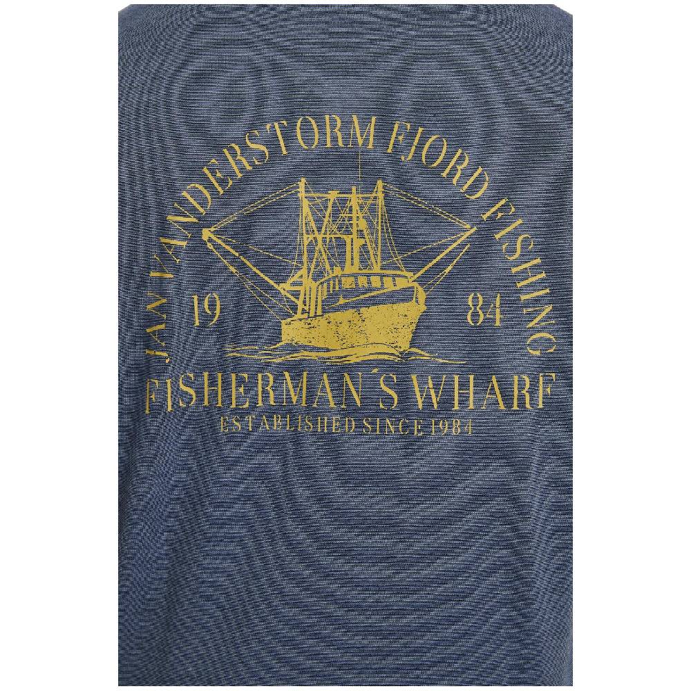 Jan Vanderstorm T-Shirt BERNULF blau melange Blitzverkäufe