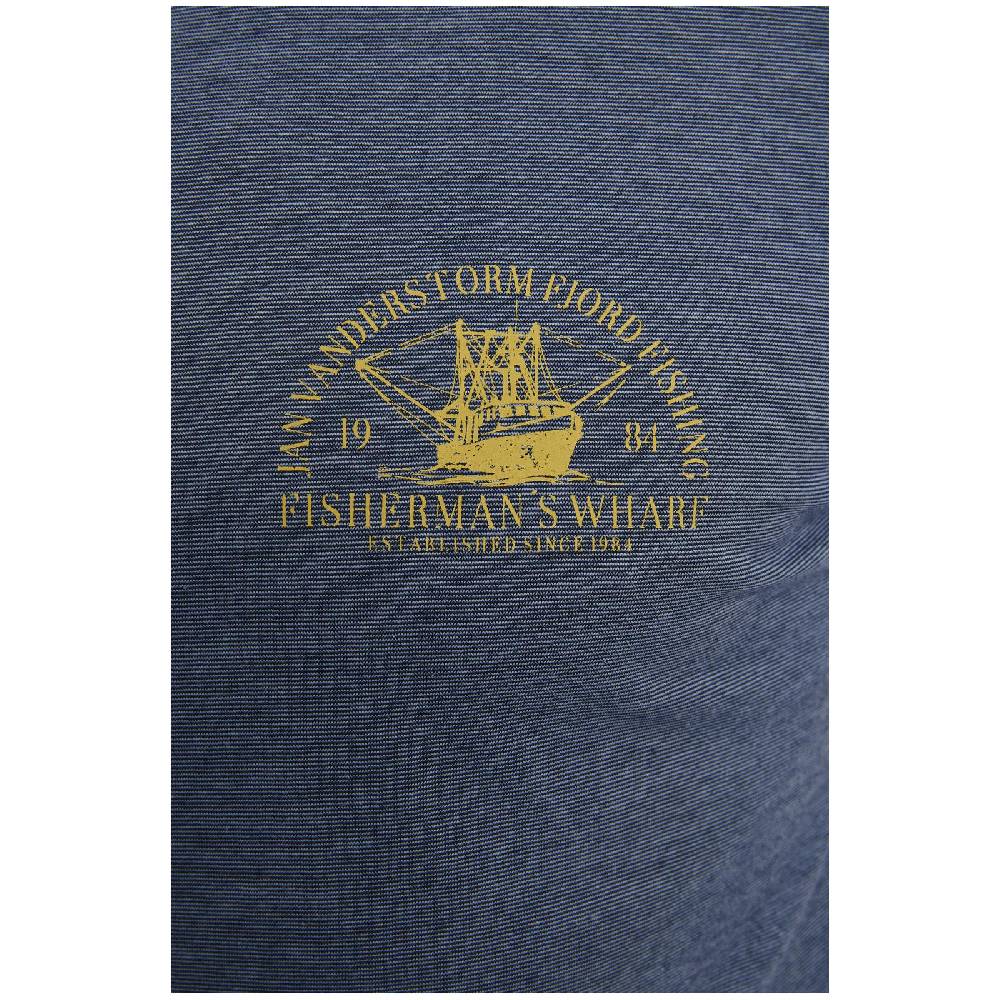 Jan Vanderstorm T-Shirt BERNULF blau melange Blitzverkäufe