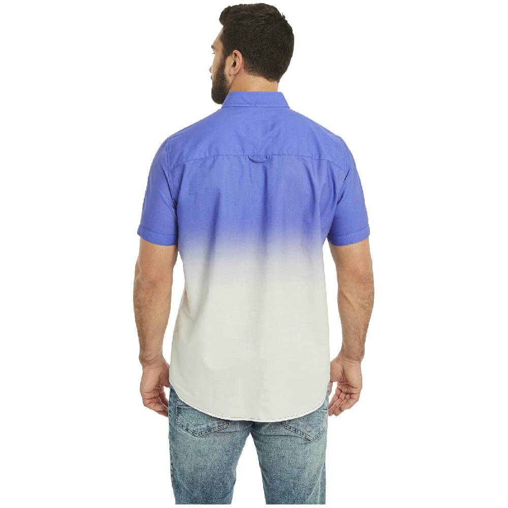 Jan Vanderstorm Kurzarmhemd ODDI royal blau Auslauf