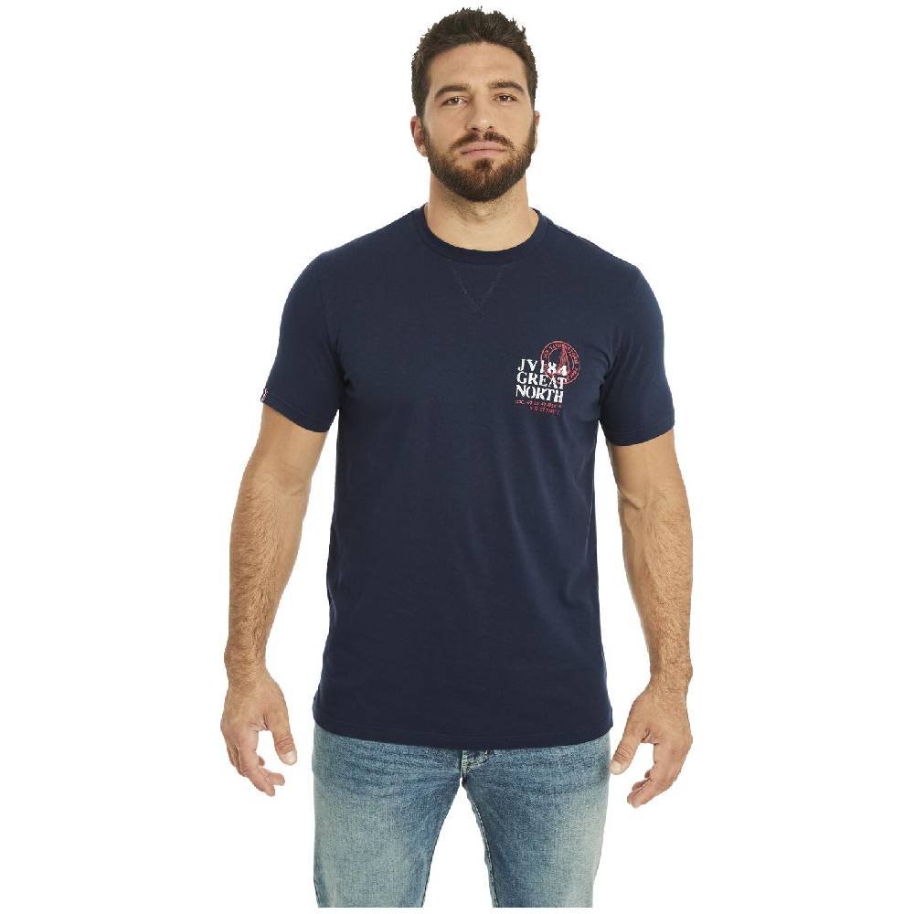 Jan Vanderstorm Doppelpack T-Shirt ADEKE weiß dunkelblau Meist gekauft