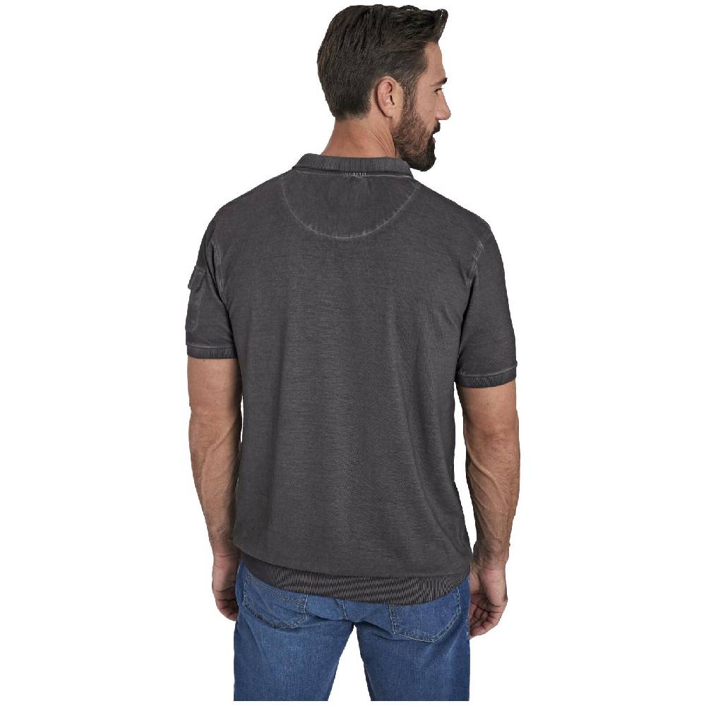 Jan Vanderstorm Poloshirt ALSING dunkelgrau im Angebot