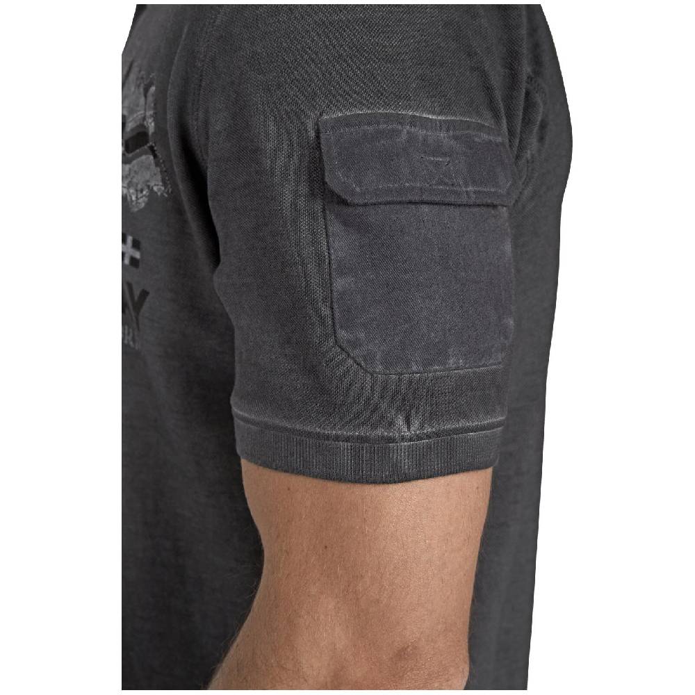 Jan Vanderstorm Poloshirt ALSING dunkelgrau im Angebot