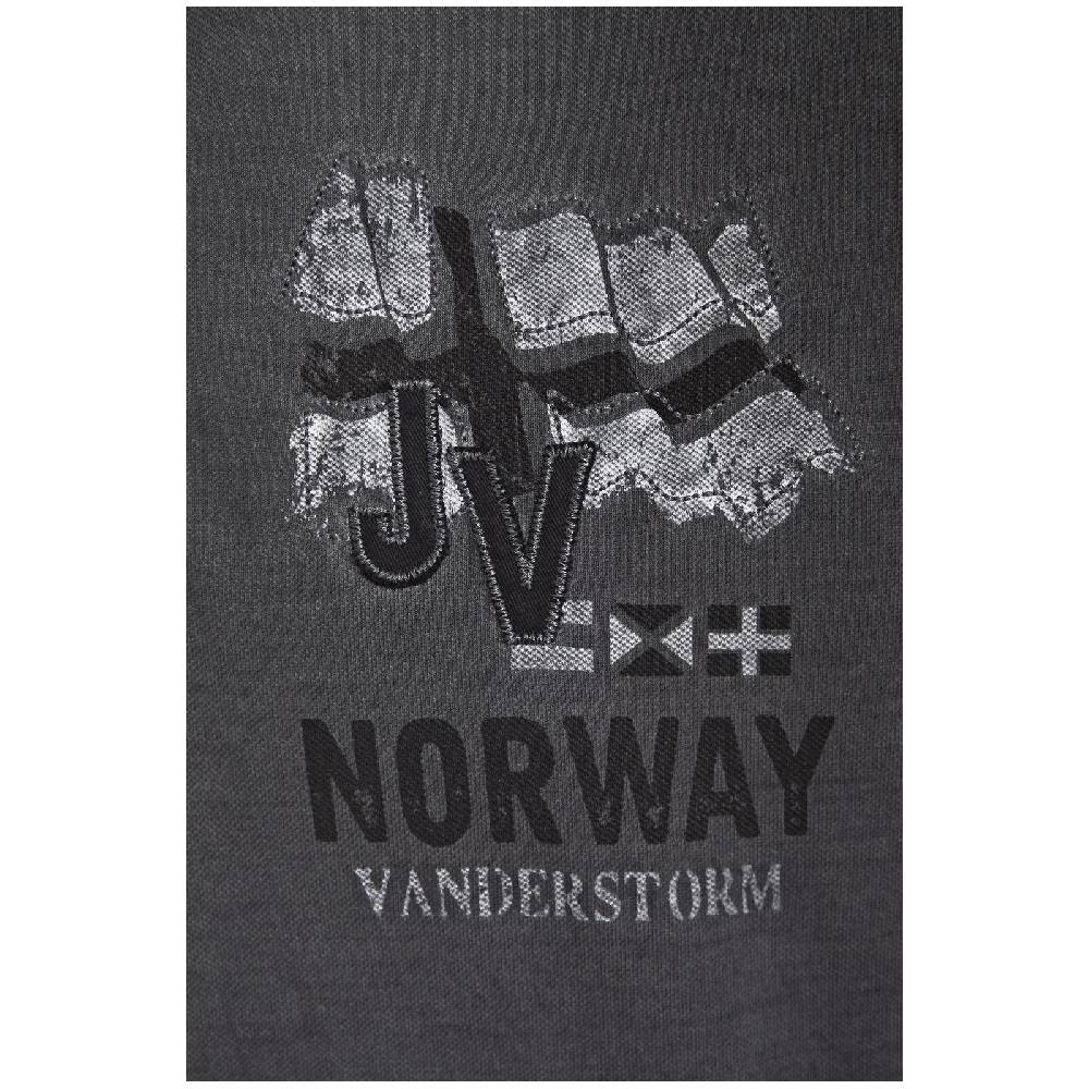 Jan Vanderstorm Poloshirt ALSING dunkelgrau im Angebot