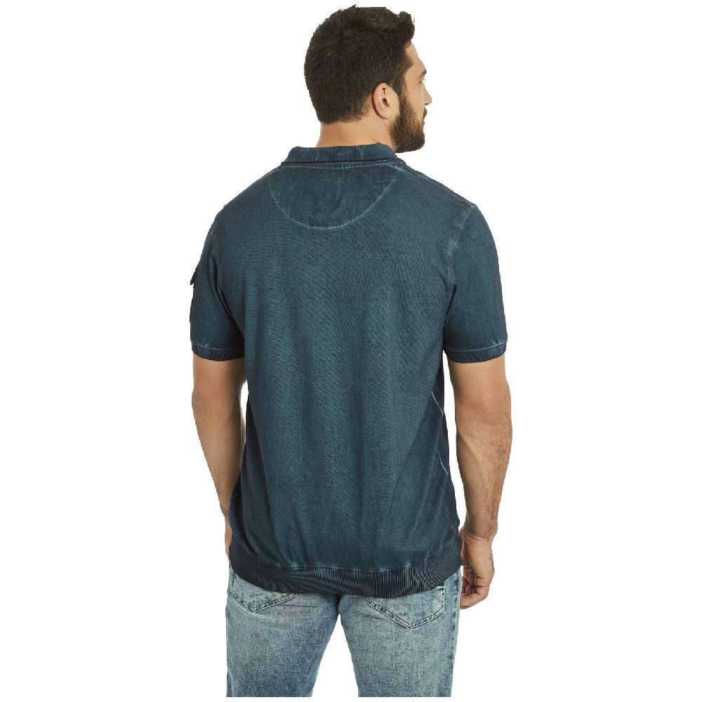 Jan Vanderstorm Poloshirt ALSING petrol Schlussverkauf