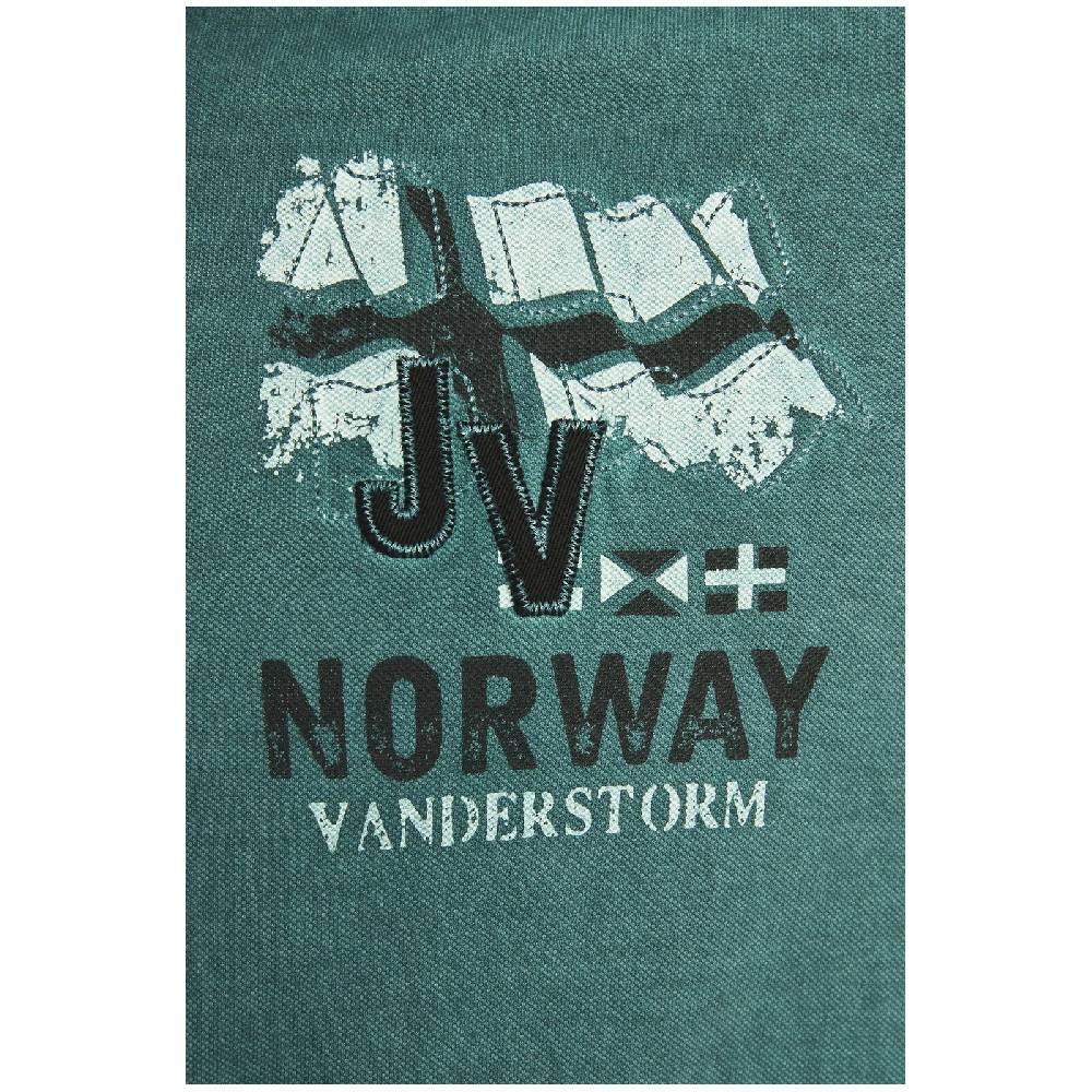 Jan Vanderstorm Poloshirt ALSING petrol Schlussverkauf