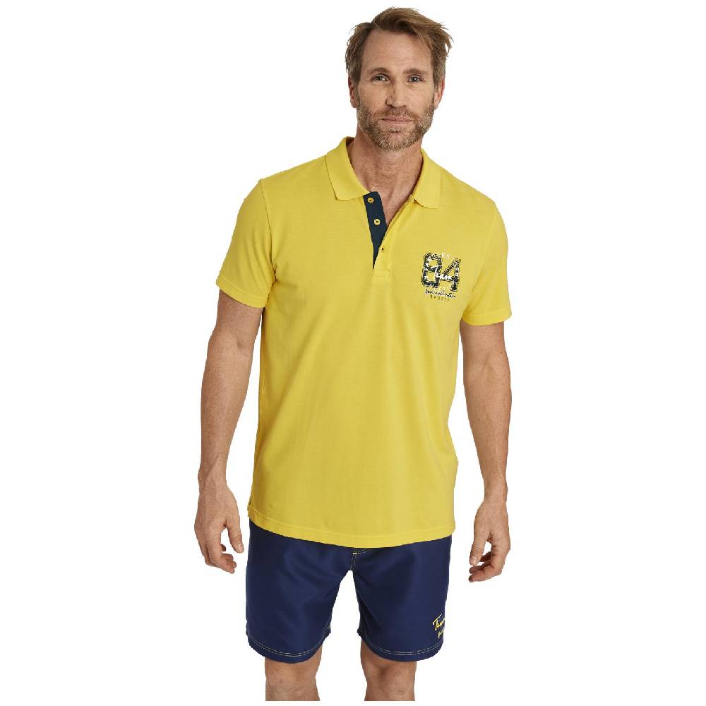Jan Vanderstorm Doppelpack Poloshirt GLENN gelb dunkelblau Günstiger Verkauf