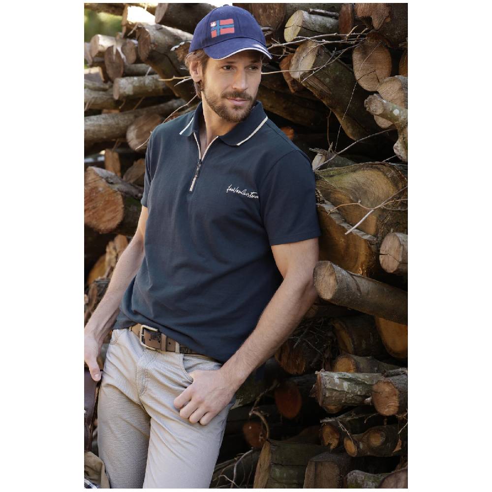 Jan Vanderstorm Poloshirt JOHAR dunkelblau Günstig kaufen