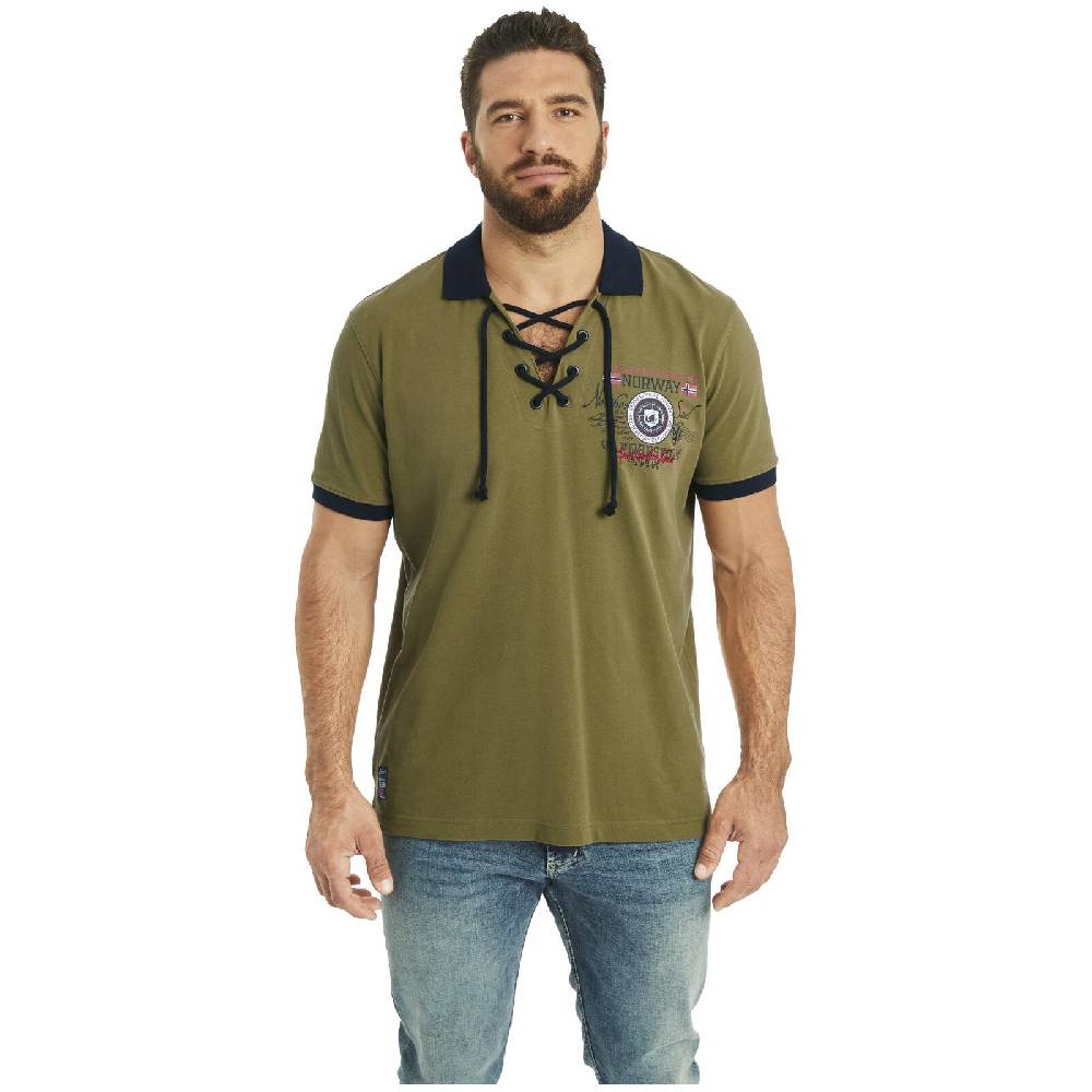 Jan Vanderstorm Doppelpack Poloshirt ELJAR wollweiß oliv Versandkostenfrei