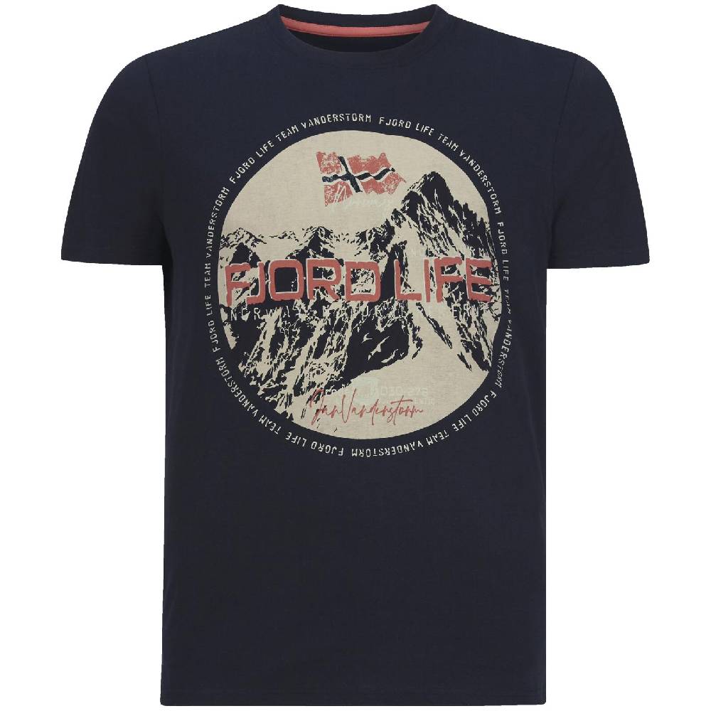 Jan Vanderstorm T-Shirt BENYAMIN dunkelblau