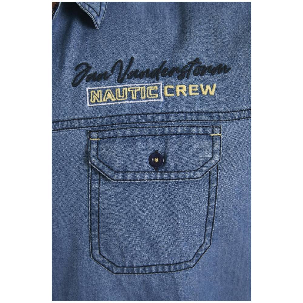 Jan Vanderstorm Jeanshemd LORENSIUS blau Flash Sale