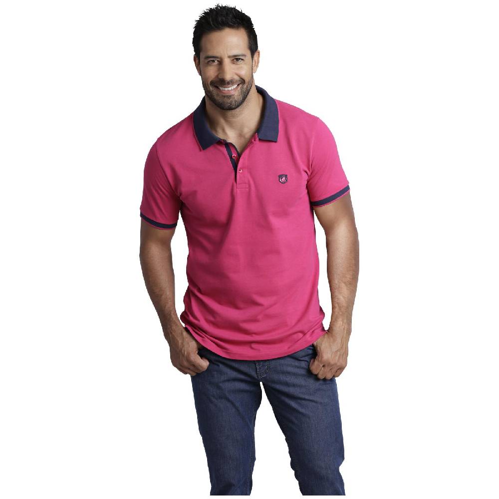 Jan Vanderstorm Poloshirt LAVRANS pink Schlussverkauf