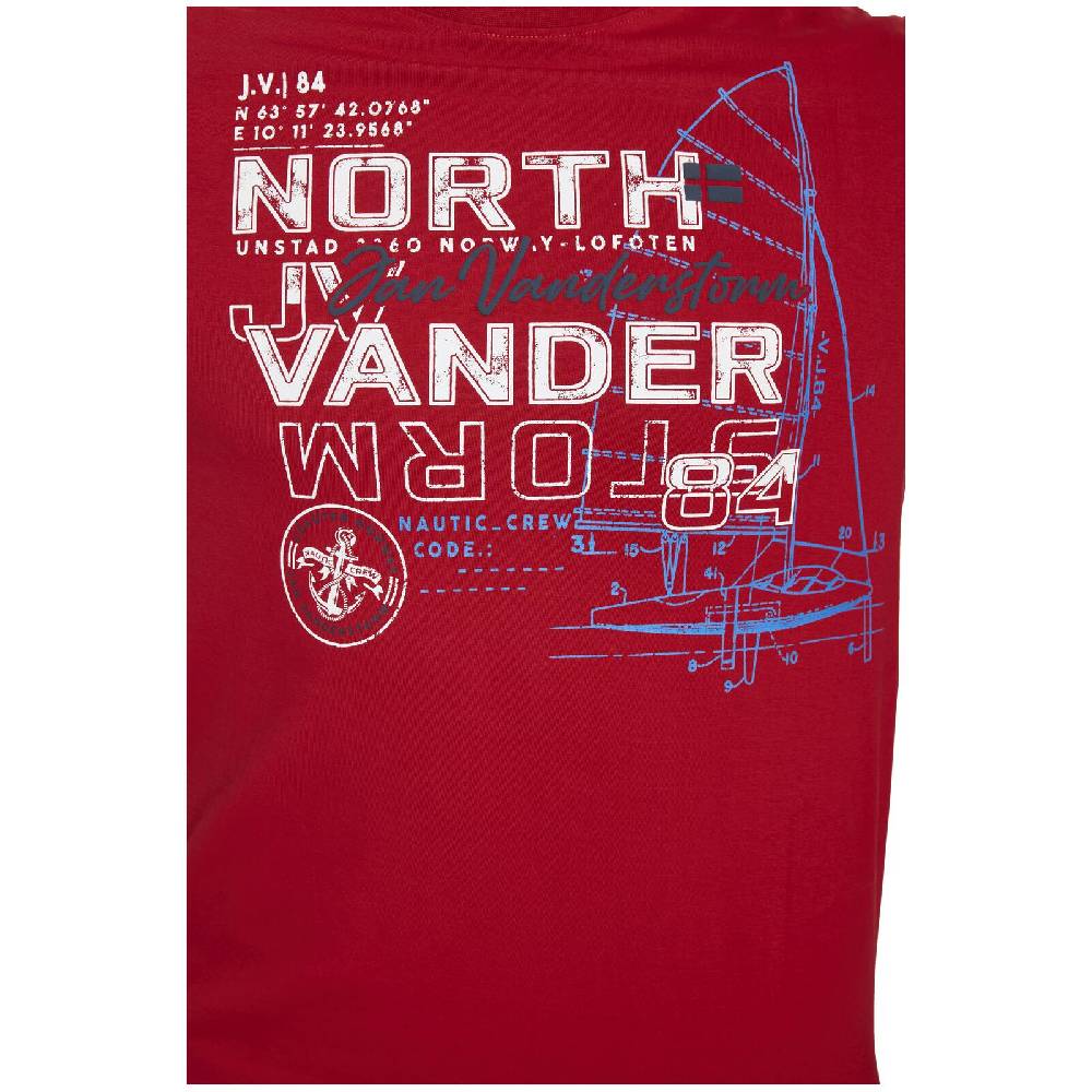 Jan Vanderstorm T-Shirt FRIMANN rot Online Outlet