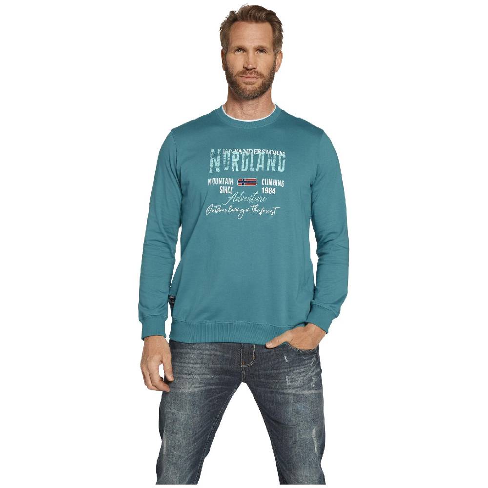 Jan Vanderstorm Doppelpack Sweatshirt BOTU petrol dunkelblau Verkauf