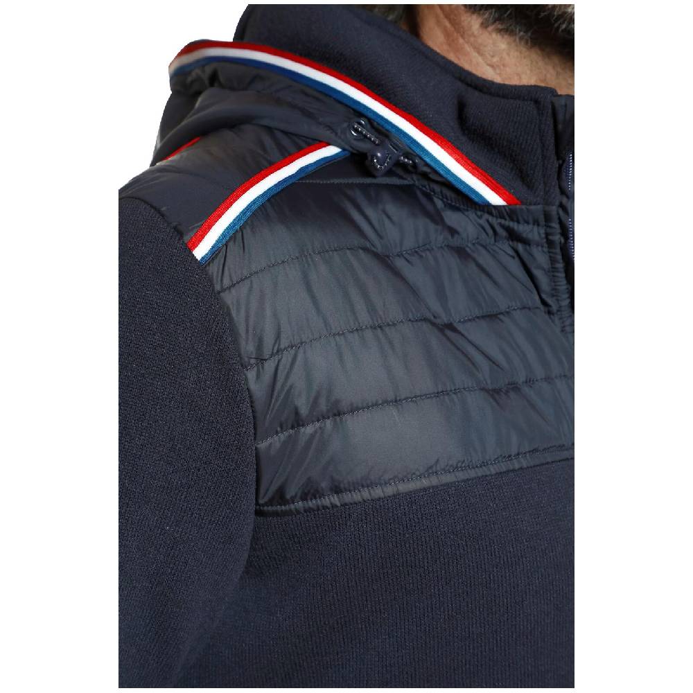 Jan Vanderstorm Strickfleecejacke STELLAN dunkelblau Outlet