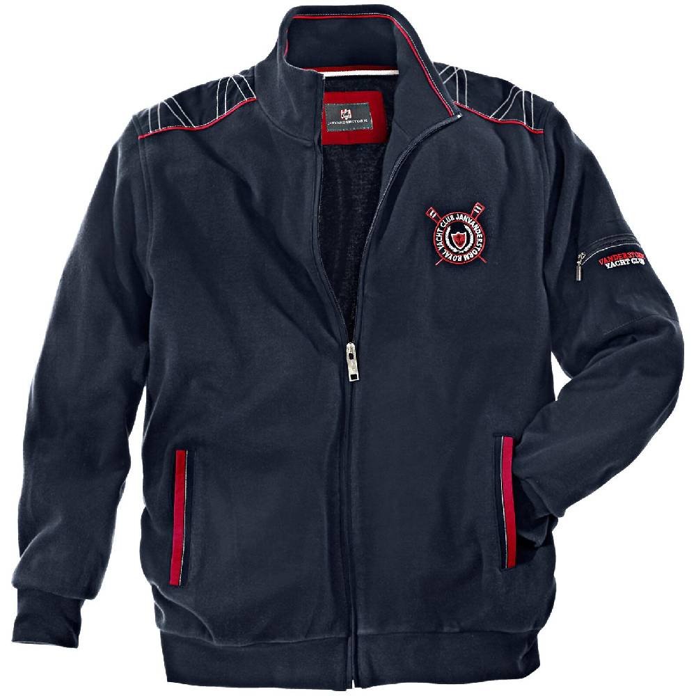 Jan Vanderstorm Sweatjacke ATLI dunkelblau Günstiger Verkauf