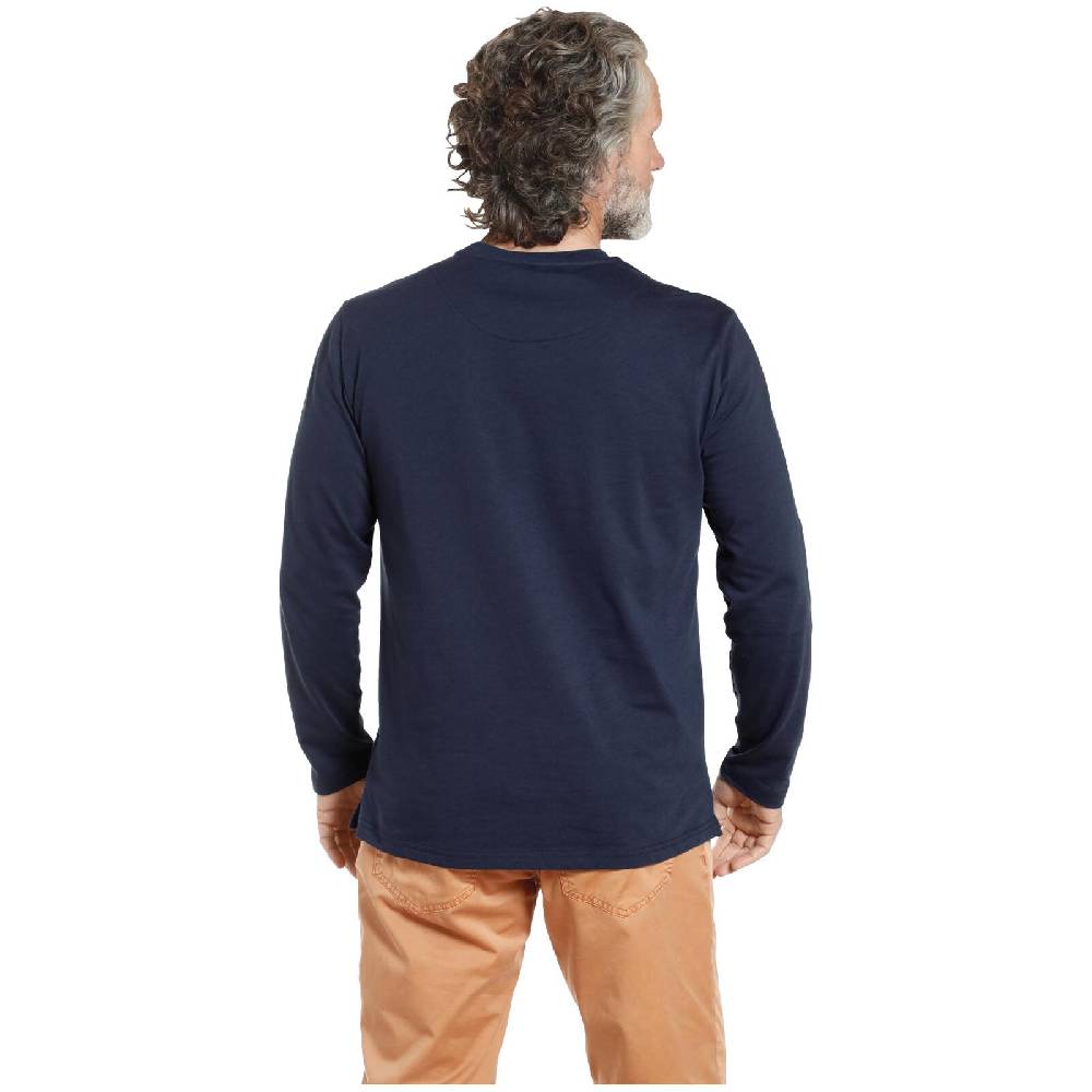 Jan Vanderstorm Langarmshirt ELION dunkelblau Online