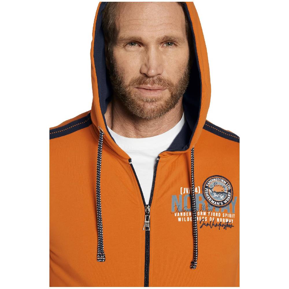 Jan Vanderstorm Sweatjacke RENKO orange Auslauf