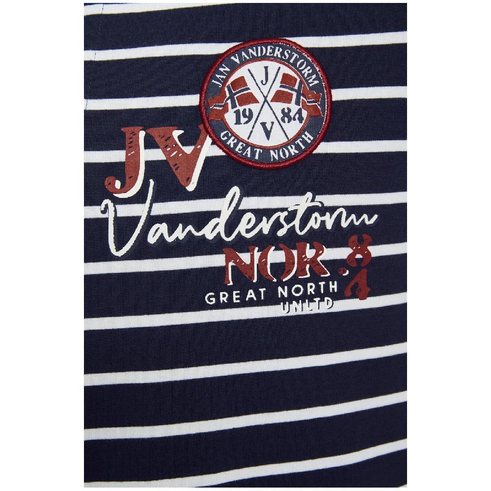 Jan Vanderstorm T-Shirt ARBOGAST dunkelblau gestreift Hotsell
